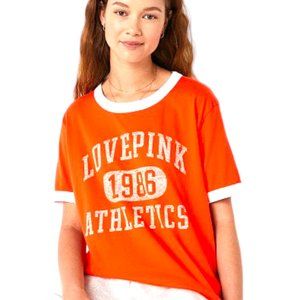 ❤️6/$27❤️ Victoria's Secret Pink Ringer T-Shirt — 100% Cotton